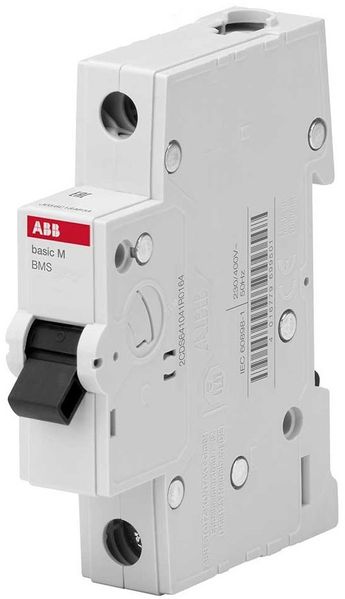 Автоматический выключатель ABB BASIC M 1Р 10А 4,5kA ABB 2CDS641041R0104 фото