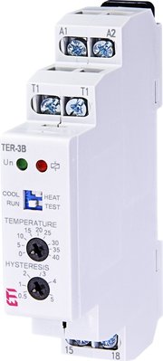 Термостат ETI TER-3В (0...+40 °C) 24-240V AC/DC (16А) 2471813 2471813 фото