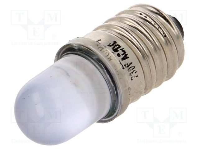 Панельный индикатор (лампочка) POLAM-ELTA LB E10 Голубой LB-12V-AC/DC-E10 фото
