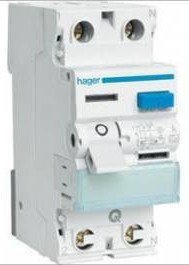 Пристрій захисного вимкнення Hager, CF226J, 25А 2п 300мА, AC CF226J фото
