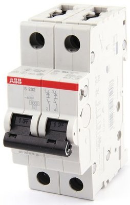 Електричний вимикач автомат. ABB S202-C10 тип C 10А ABB 2CDS252001R0104 фото