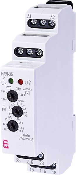 Реле контроля напряжения ETI HRN-35 48-276V AC (2×16А) 2471401 2471401 фото
