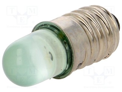 Панельний індикатор (лампочка) POLAM-ELTA LG E10 Зелений LG-230V-AC-E10 фото