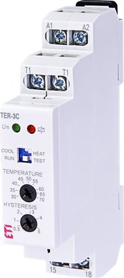 Термостат ETI TER-3С (+30...+70 °C) 24-240V AC/DC (16А) 2471802 2471802 фото