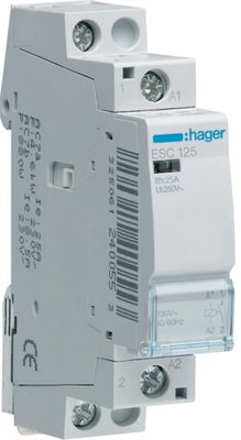 Модульний на DIN-рейку контактор Hager ESC125, 220В/25А, 1НВ, 1м ESC125 фото