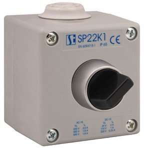 Пост управления 1-местный с кнопкой P I 2 сальника M20 Spamel SP22K1/06-2 SP22K1/06-2 фото
