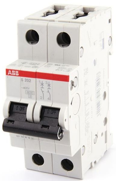 Електричний вимикач автомат. ABB S202-B10 тип B 10А ABB 2CDS252001R0105 фото