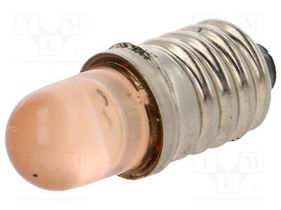 Панельный индикатор (лампочка) POLAM-ELTA LO E10 Оранжевый LO-12V-AC/DC-E10 фото