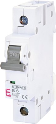 Автоматичний вимикач (Автомат) ETI ETIMAT 6 1p B 6А (6 kA) 2111512 2111512 фото