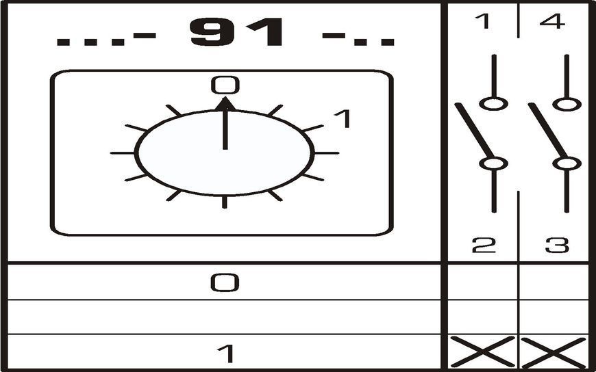 Переключатель кулачковый Apator 4G10-91US15R014  Apator 4G10-91US15R014 фото
