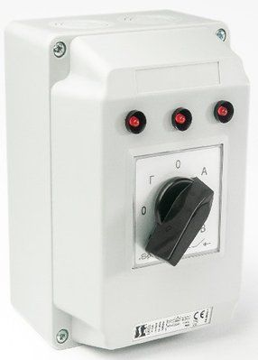 Механический переключатель фаз в корпусе + доп контакт. Spamel 40-100А LK40R-2.8892/OB2 фото
